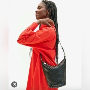 Excellent condition Clare V petite Jeanne in black woven